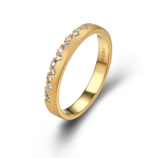 Golden Crown Diamond Ring
