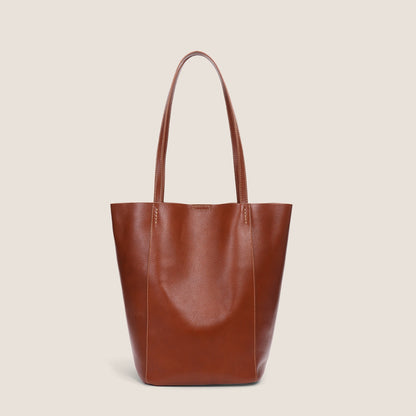 Genuine Leather Simple Large Capacity Tote Bag