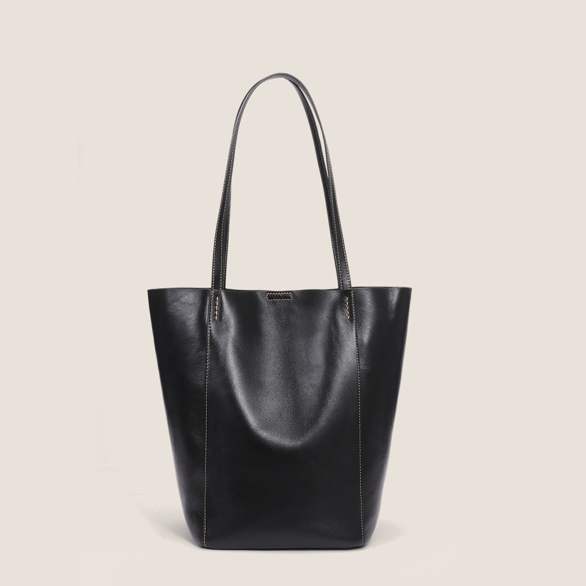 Genuine Leather Simple Large Capacity Tote Bag