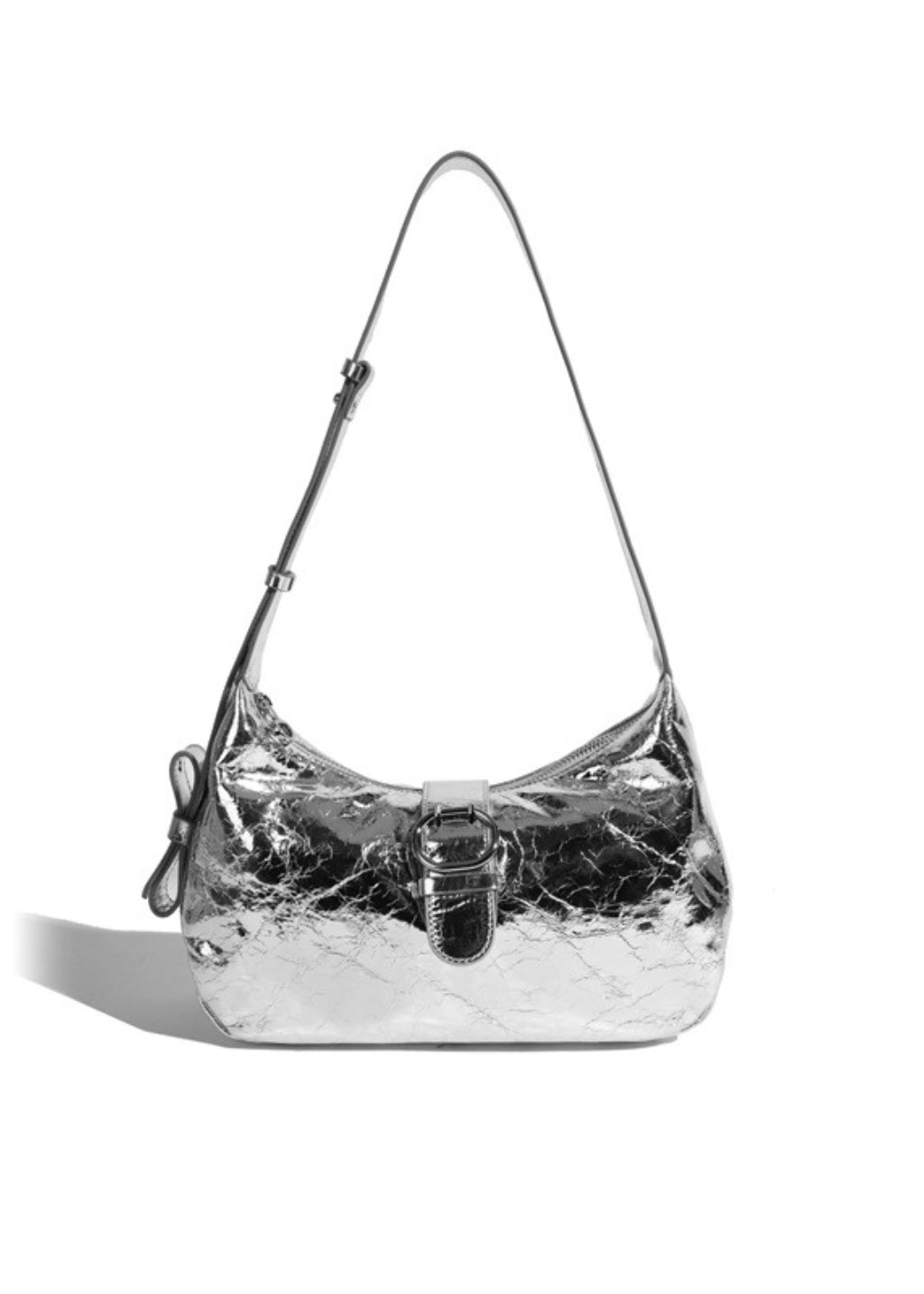 Stylish Medium Hobo Bag with Chic Buckle Accent