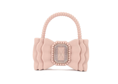 Princess' Jelly Rubber Bow Handbag